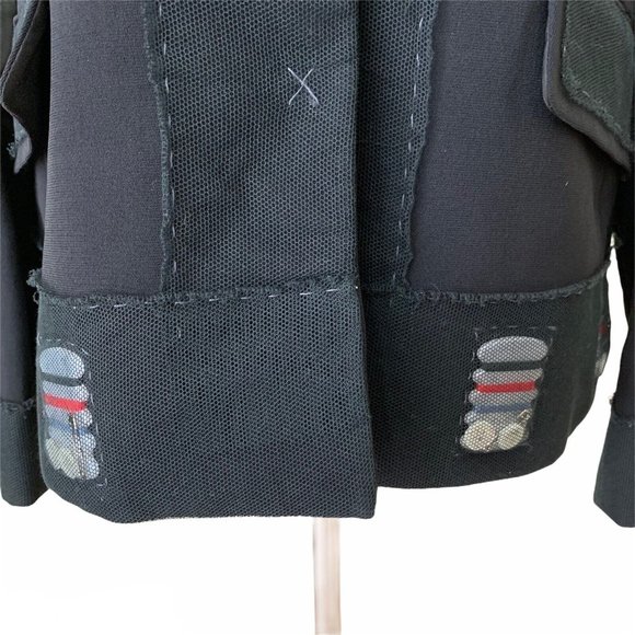 Iconic Rare MOSCHINO Cheap and Chic Black Said Sew Sewing Kit Jacket sz 8 - Picture 4 of 12